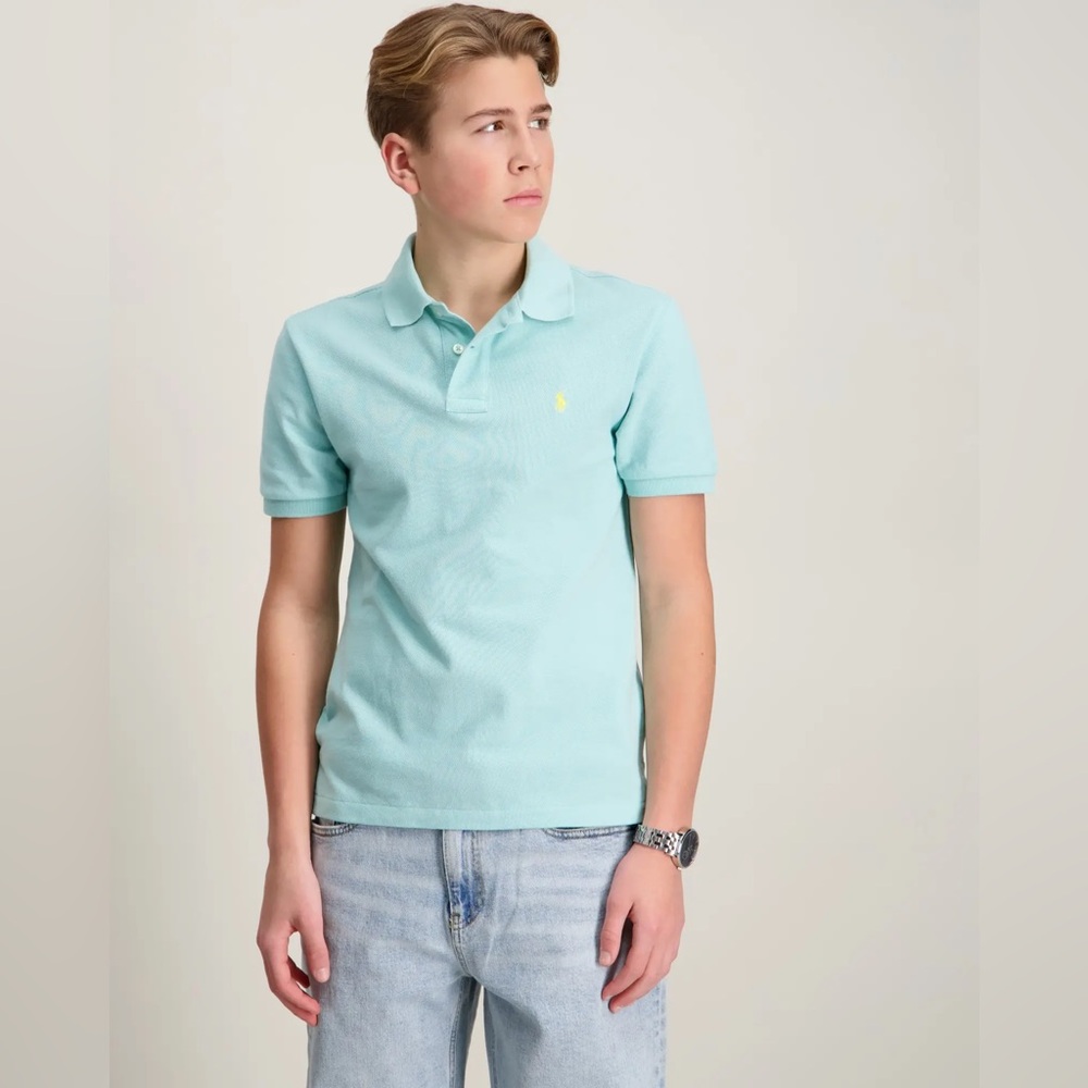 Polo by Ralph Lauren Boy’s Light Mint Polo with Yellow Pony